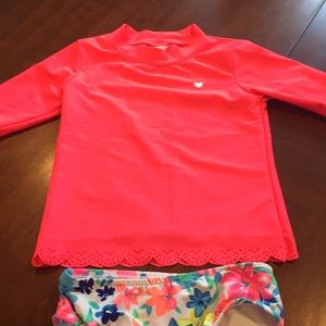 Girls 2piece swim suit